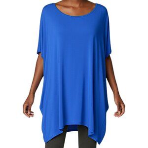 ONYX Royal Blue Stretch Knit Top Women's Size 3X